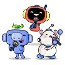 Стікер Wumpus & Co: Daily Routine 🎤