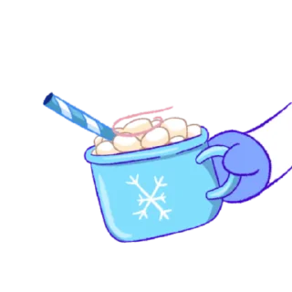 Wumpus & Co: Winter Fun sticker ☕️