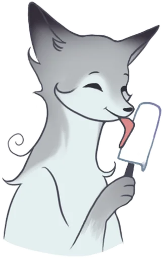 Telegram Sticker «Winter Fox v.7» 😋