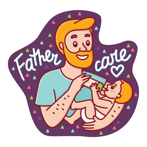 Telegram Sticker «Baby Care» 👨‍👩‍👦‍👦