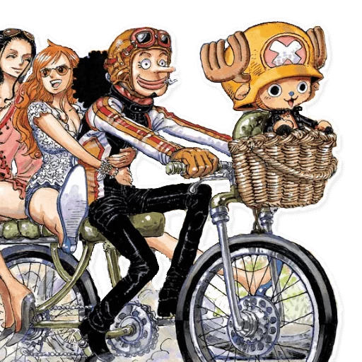 Telegram Sticker «One Piece» 🚲