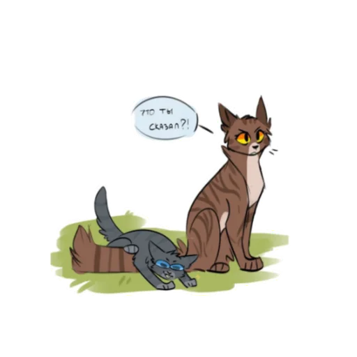 Telegram Sticker «Cats warriors» 😠
