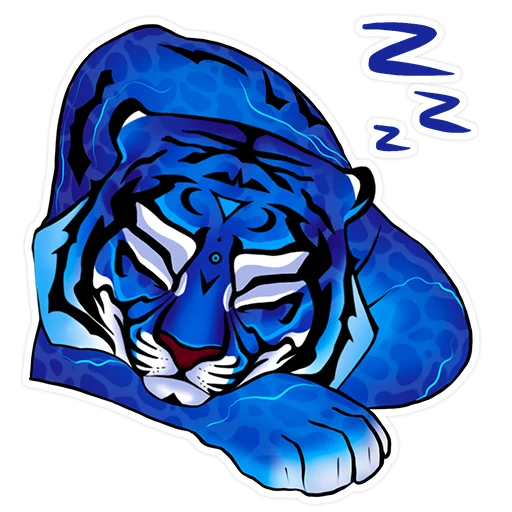 Water Tiger emoji 😴
