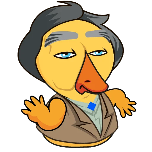 Telegram Sticker «Quack!» 😆
