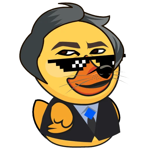 Telegram Sticker «Quack!» 🙈