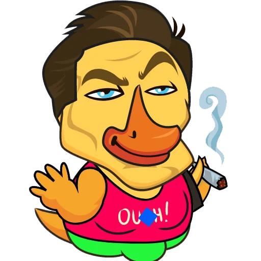 Telegram Sticker «Quack!» 😳