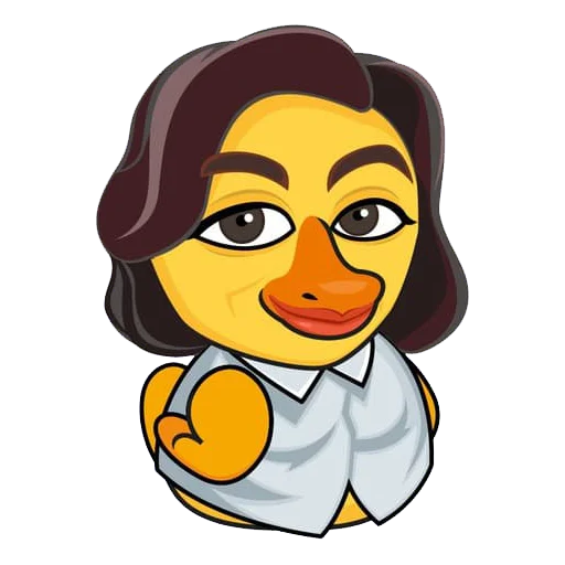 Telegram stiker «Quack!» 💄
