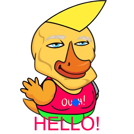 Стікер Telegram «Quack!» 🤏