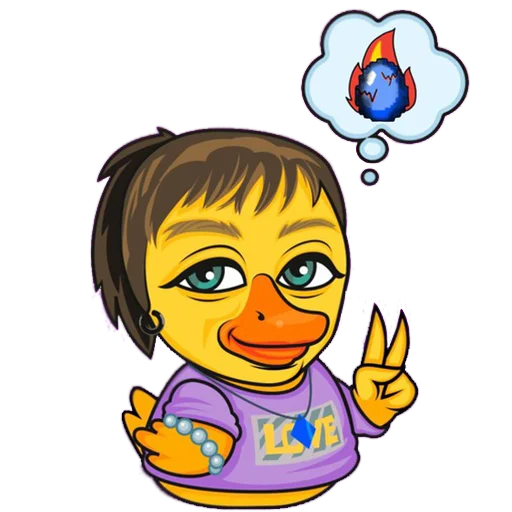Quack! sticker ✌️