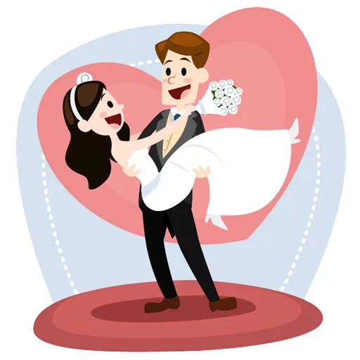 Telegram stiker «Wedding» 💑