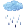 Telegram emoji «☁ Weather: ☁» 🌧️