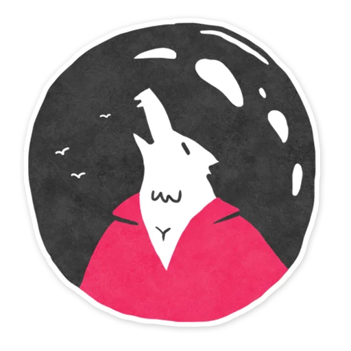 werewolf game cards sticker 🌚