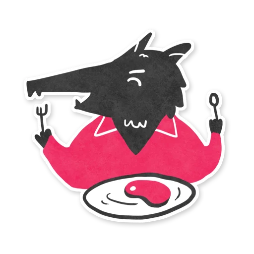 Telegram stiker «werewolf game cards» 🍗