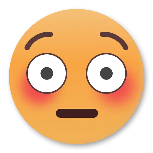 Telegram stikerlari Weird Flushed Emojis 😳