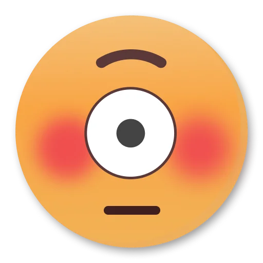 Telegram Sticker «Weird Flushed Emojis 😳» 😳