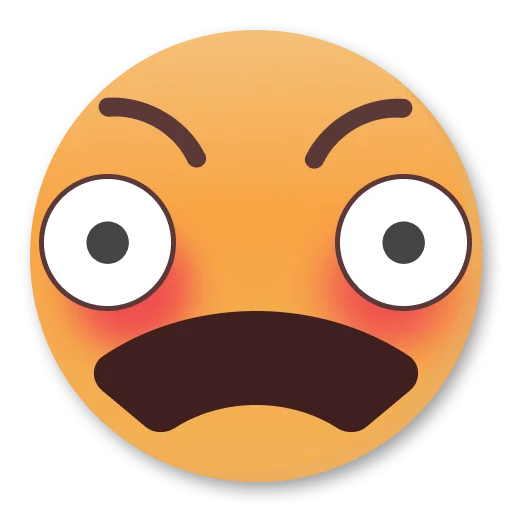 Telegram Sticker «Weird Flushed Emojis 😳» 😳