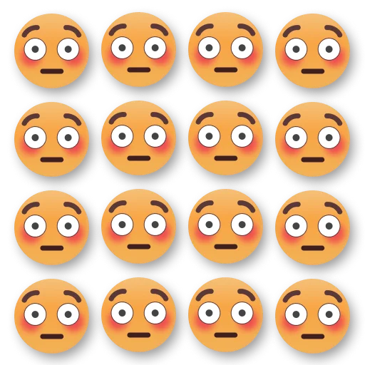 Weird Flushed Emojis 😳 emoji 😳