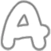 Telegram emoji white alphabet