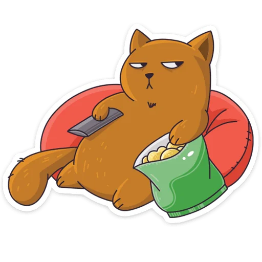 Telegram Sticker «Девочка-Панда и кот Барсик» ☹️