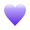 Hearts emoji 💜
