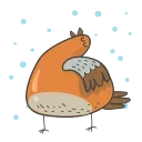 Зимние птички emoji 🌨