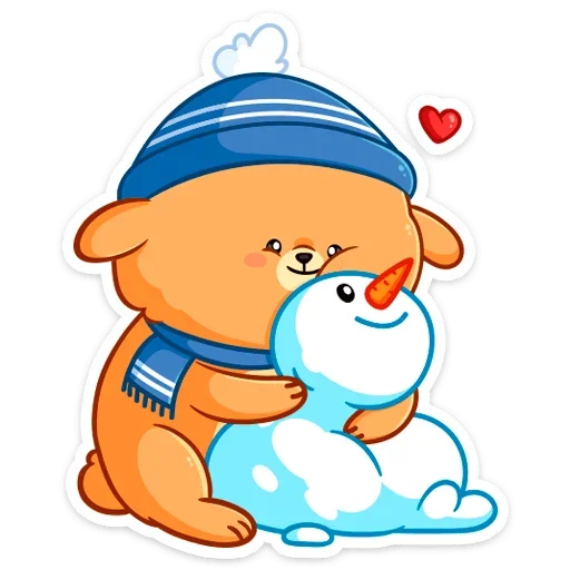 Telegram Sticker «Зимний Пудинг» 🤗