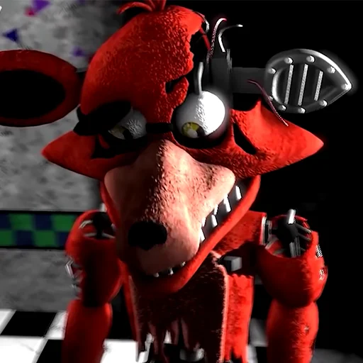 Стікер Telegram «Unwithered/Withered Foxy» 🦊