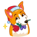 Christmas Dogs emoji 🌹