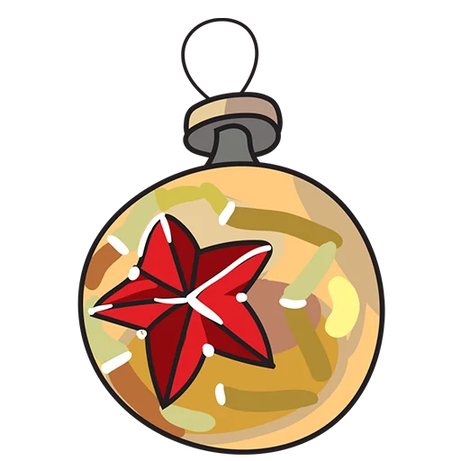 Стикер Telegram «Christmas decorations» 🌟