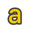 Емодзі телеграм Yellow & Gray Alphabet