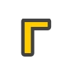 Емодзі телеграм Yellow & Gray Alphabet