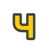 Емодзі Yellow & Gray Alphabet 🟡