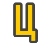 Telegram emoji «Yellow & Gray Alphabet» 🟡