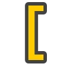 Эмодзи Telegram «Yellow & Gray Alphabet» 🟡
