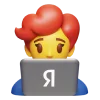 Telegram emoji «Yandex emoji» 👩‍💻