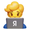 Telegram emojisi «Yandex emoji» 👩‍💻