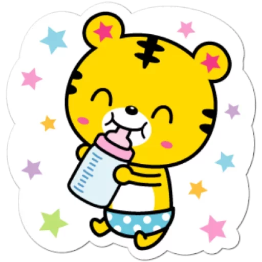 Yango The Baby Tiger  emoji 🍼