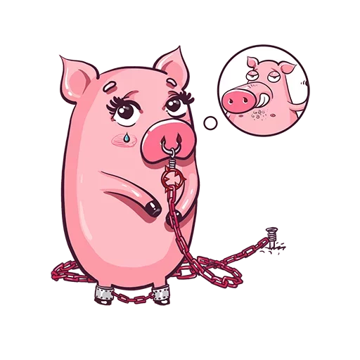 Telegram stiker «Год Свиньи» 🐷
