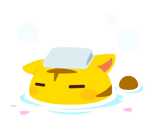 Yellow Kitten  sticker 😛