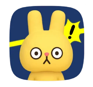 Yellow Rabbit stiker 😳