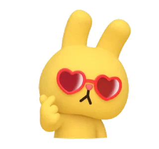 Yellow Rabbit emoji 😍