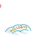 Yeti on Holidays stiker 🥳