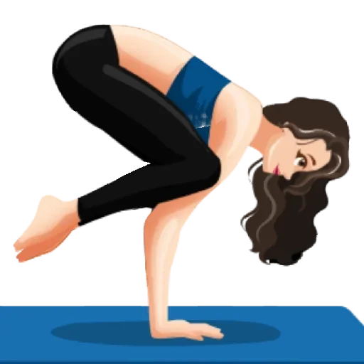 Telegram stikerlari Yoga Exercices
