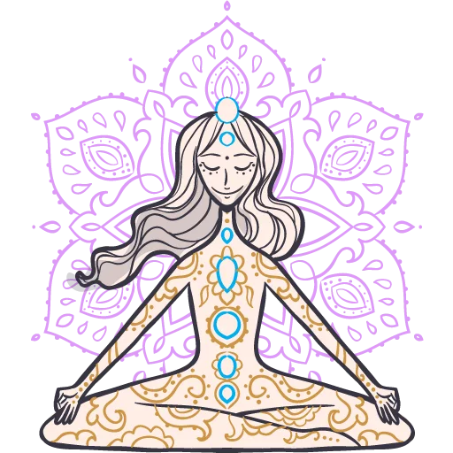 Yoga Sticker • by AnVinoArt stiker 🙏