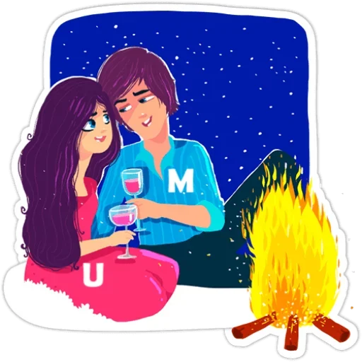 Telegram Sticker «You and Me» 🔥