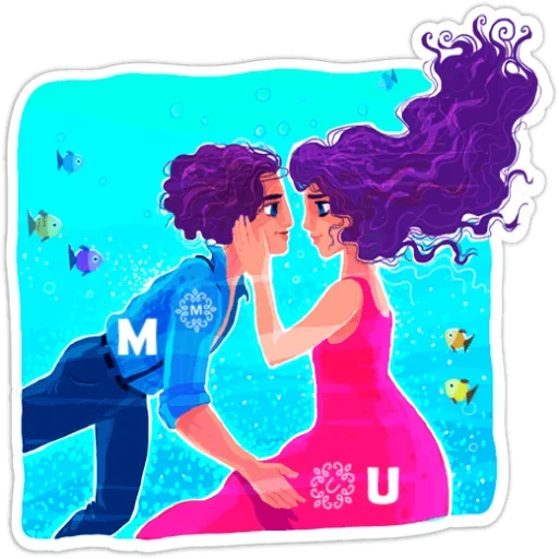 Telegram Sticker «You and Me» 💑