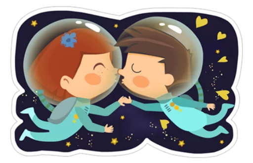 Емодзі Young Love in Space ? ?