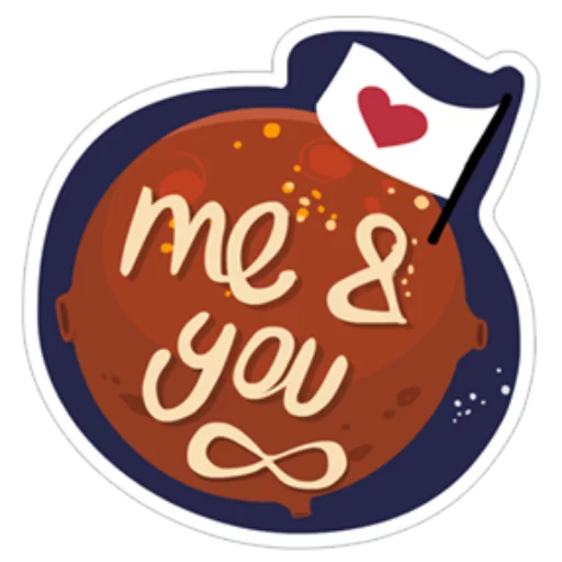Telegram stiker «Young Love in Space ?» 💞