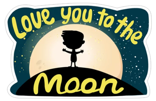 Telegram Sticker «Young Love in Space ?» ?