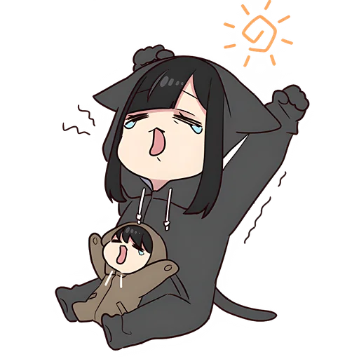 Telegram stiker «Юрудура-тян | Yurudara-chan» ☀